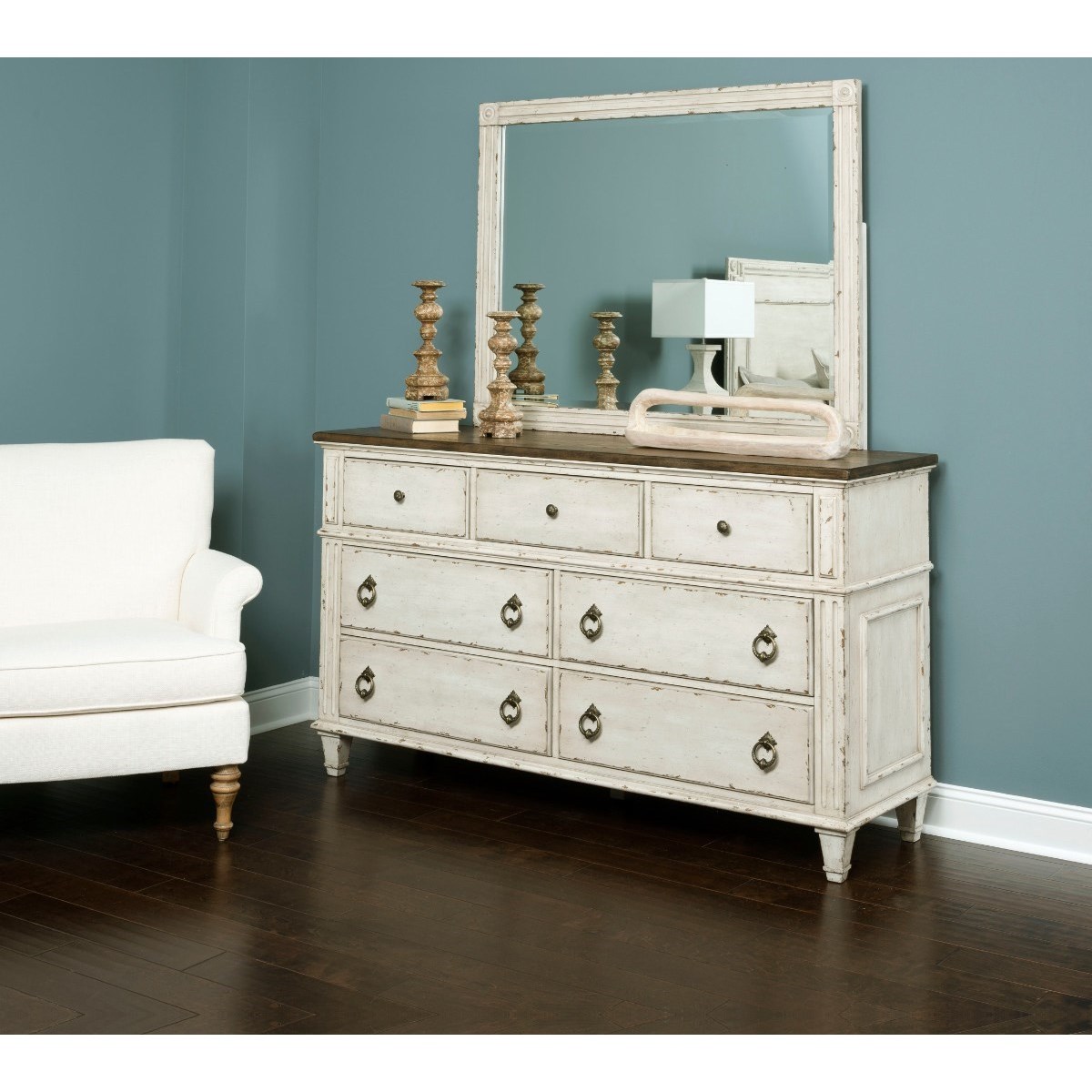 American Drew SOUTHBURY 513130 Dresser with 7 Soft Close Drawers